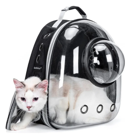 MOCHILA CAPSULA TRANSPARENTE C/BURBUJA