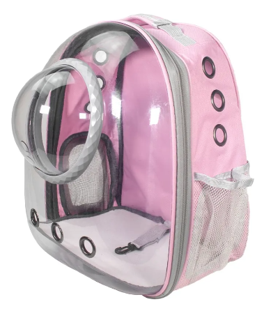 MOCHILA CAPSULA TRANSPARENTE C/BURBUJA