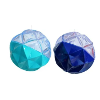 PELOTA DIAMANTE C/LUZ Y CHIFLE (MC112)