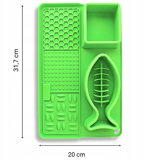 COMEDERO SILICONA GATO 32x20cm.